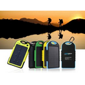 5000mah Dual-USB Solar Power Bank Battery Charger